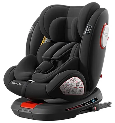 Obrázok produktu pre Magic ZC C007 i-Size detská autosedačka, otočná 360°, ISOFIX, 40-150 cm, čierna, bez opierky nôh
