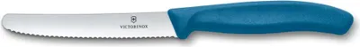 Obrázek produktu pro Swiss Classic, nůž na rajčata a stolní nůž, 11 cm, vlny, modrý