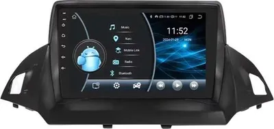 Zdjęcie produktu dla Radio samochodowe z Bluetooth i CarPlay do Ford Escape i Kuga 2 (2013–2017) – kompatybilne z Apple i Android – system stereo z nawigacją – 2 GB pamięci RAM, 32 GB pamięci wewnętrznej