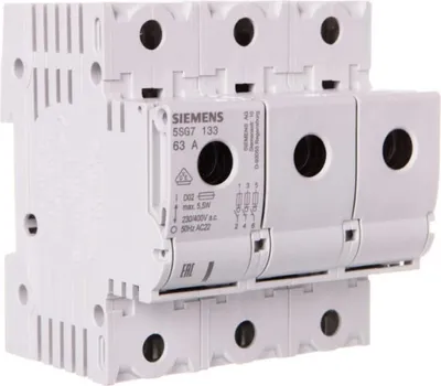 Produktbild von Siemens 5SG7133 MINIZED-Lasttrennschalt. f.NEOZED-Sicherungseinsätze D02 3p