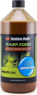 Produktbild von Tandem Baits Carp Food Zig Booster Ananassaft, Karpfen Angeln ohne Mühe, Köder zum Große-Fische-Angeln, Karpfenzubehör für Profis & Hobby-Angler 1 ml