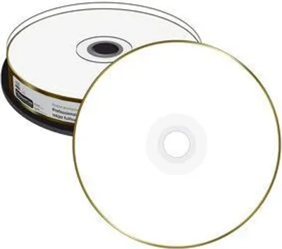 Produktbild von MediaRange CD-R 700MB/80min TRUE GOLD Ink.Print.cake 10pcs