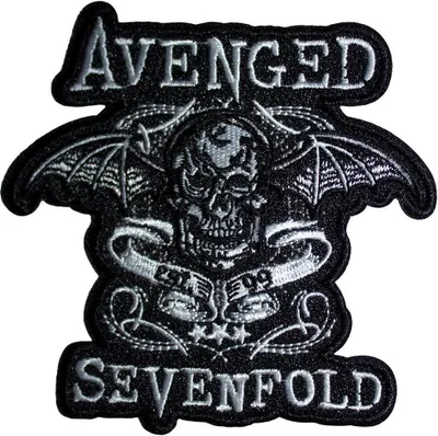 Obrázek produktu pro Avenged Sevenfold - Nažehlovací nášivka "Deathbat Banner" RO13663 (One Size) (Black)