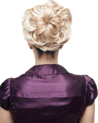 Produktbild von WIG ME UP Haarteil Dutt Haarrose Buschig Blond Q840-27T613A