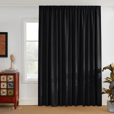 Obrázok produktu pre Zatemňovacie závesy 300x260cm - Tepelná a akustická izolácia - Čierne