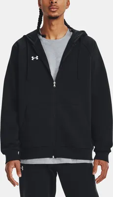 Produktbild von Under Armour Ua Rival Fleece Fz Hoodie-Schwarz 1379767-001__LG