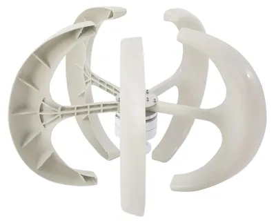 Image de Éolienne - Éolienne 12 V 600 W - Démarrage à partir de 2 m/s - Générateur PMG à 5 pales - Pour la maison, le camping-car, hors réseau - Blanc