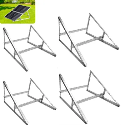Produktbild von 4 Paar Solarmodul-Halterung für Balkonkraftwerk 118cm – Robuste Neigungshalterungen für Flachdach, Wandmontage, Balkon & Wohnmobil Photovoltaik Solar