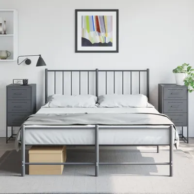Obrázek produktu pro vidaXL Noční stolky 2 ks. Antracit 36x39x78 cm ocelové