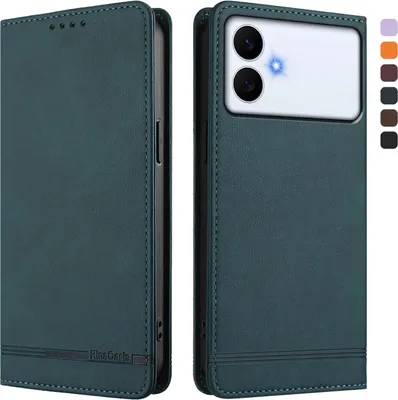 Image de Etui pour Samsung Galaxy S26 Edge, étui rétro en cuirPolyuréthaneavec support et fentes pour cartes de crédit Vert