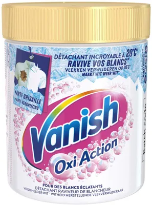 Image de Poudre booster de lessive Vanish Oxi Action pour le blanc, 470 grammes