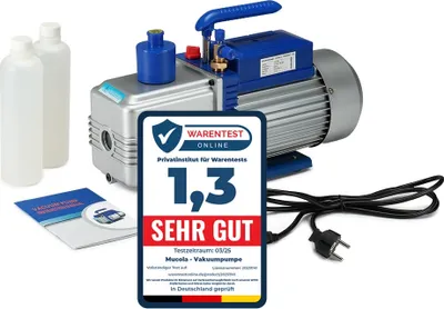 Produktbild von Vakuová pumpa Mucola Vakuová pumpa 284L/min s číselníkovým manometrem Vakuová pumpa Vakuometr Klimatizační systémy Vakuometr Pístová pumpa Klimatizační systém