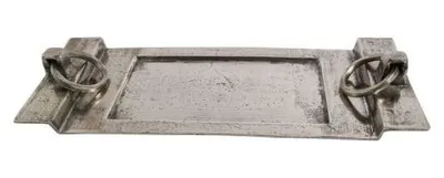 Productafbeelding van Mars & More serveerplank met handgrepen, ijzer, zilverkleurig, hoogte 46,5 cm, breedte 18,5 cm