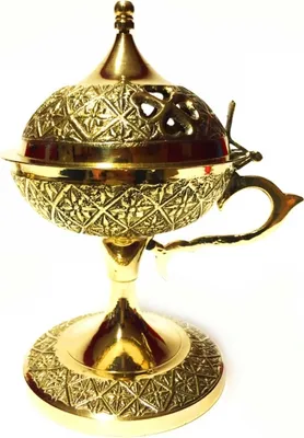 Immagine prodotto di Ciotola per incenso Oriental Indienne Laiton Fumer Plus Chaud Encensoir Déco