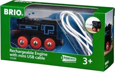 Image de Locomotive Rechargeable BRIO World, Jaune, Dès 3 Ans