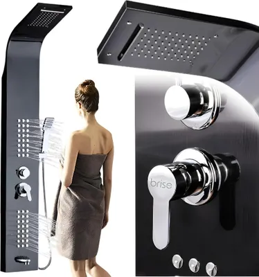 Produktbild von Duschpaneel mit Hydromassage, Badarmatur, Wasserfall, Regendusche
