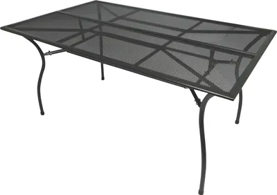 Produktbild von TPFGarden STAHLTISCH Glasgow - 150x90cm, Gartentisch aus Streckmetall pulverbeschichtet dunkelgrau