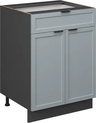 Imagen del producto de Mueble bajo de cocina Vicco Fame-Line Azul claro-gris 60 cm con cajón, sin encimera, Model 50650