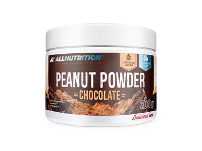 Produktbild von ALLNUTRITION Peanut Powder 200g Schokolade Erdnussbutter Nüsse ohne Zucker