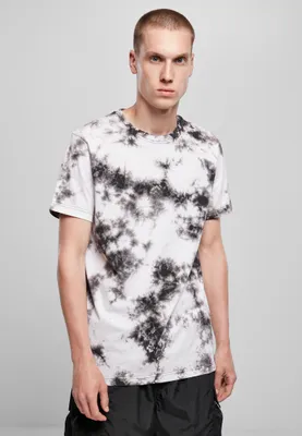 Image de Urban Classics - Tie Dye T-Shirt blanc / noir - M