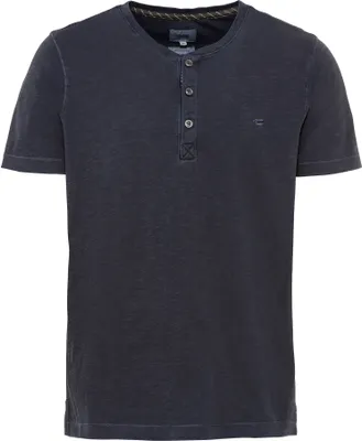 Produktbild von Camel active - Herren Henley kurzarm (409474-9T04), Größe:M, Farbe:night blue (47)