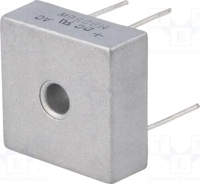 Produktbild von 1x Einphasen Brückengleichrichter If: 25A Urmax: 600V Ifsm: 400A MB256W Einphasen