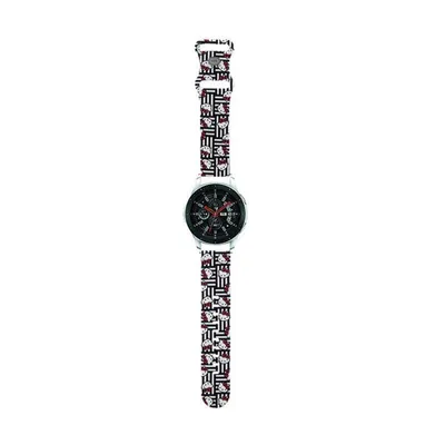 Productafbeelding van Pasek Hello Kitty siliconen hoofdjes en strepen, universeel, 22 mm - zwart