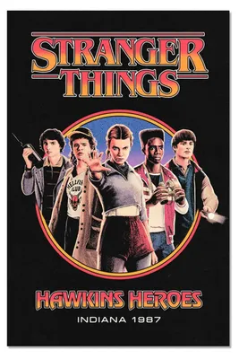 Produktbild von Poster Stranger Things Hawkins Heroes