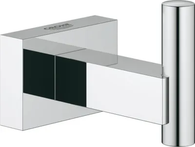 Zdjęcie produktu dla GROHE Essentials Cube, Wewnętrzna, Haczyk na ręczniki, Chrom, Metal, Prostokąt