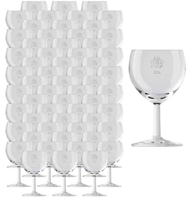 Produktbild von Van Well Ballon Profi Weinglas 0,1 l + 0,2 l geeicht 60er Set