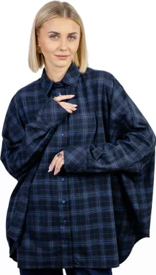 Produktbild von XANT, Hemdbluse Damen Karohemd, Kariertes Hemd Frauen Oversize, Universale Größe