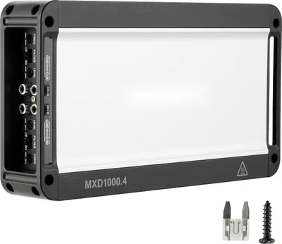 Obrázek produktu pro Autosilový zesilovač 4kanálový – koncový zesilovač třídy D, mostkovatelný – výkon 4 x 500 W při 4 ohmech – až 4 x 1000 W při 2 ohmech – stabilní při 2 ohmech – vysoce výkonný vícekanálový zesilovač