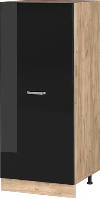 Produktbild von Vorratsschrank Vicco R-Line Schwarz Hochglanz 60 cm, Model 41140