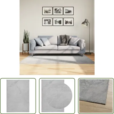 Image de The Living Store Tapis IZA à poil court look scandinave gris 120x170 cm