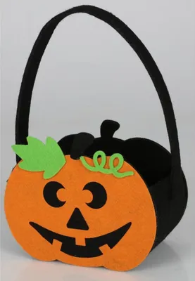 Produktbild von BURI Filztasche Halloween Kürbis Geist Süßigkeiten Kinder Dekoration Einkaufs