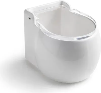 Zdjęcie produktu dla Białe ceramiczne pudełko z plastikową pokrywką