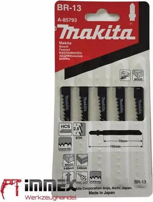 Produktbild von Makita Stichsägeblätter Holz A-85793