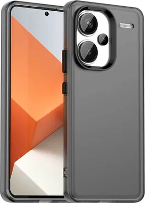 Obrázek produktu pro Pouzdro pro Xiaomi Redmi Note 13 Pro+ 5G , tenké poloprůhledné matné nárazuvzdorné pouzdro na telefon Černý