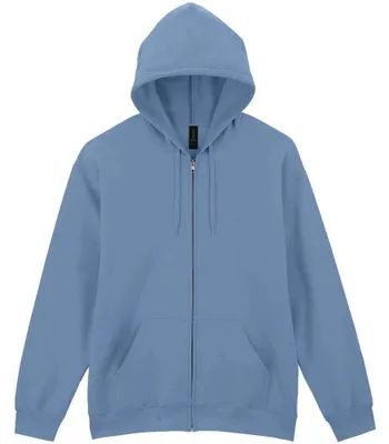 Produktbild von Gildan - "Softstyle" Hoodie mit durchgehendem Reißverschluss für Herren/Damen Uni LT2495 (M) (Stein Blau)