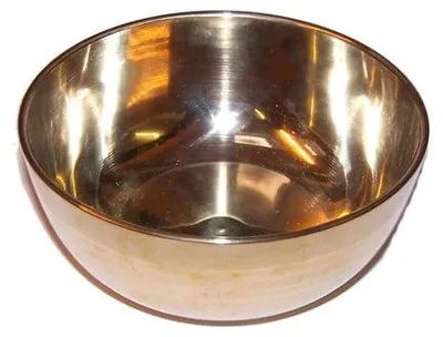 Produktbild von Mittelgroße Klangschale, 12cm, Messing, poliert
