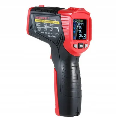 Produktbild von Habotest Ht651D Digitales Laser-Pyrometer, Feuchtemessgerät