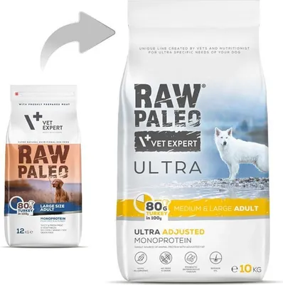 Zdjęcie produktu dla Vetexpert Raw Paleo Ultra Indyk - Karma Dla Średnich I Dużych Psów