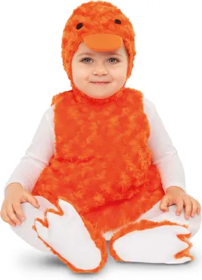 Obrázek produktu pro Malý oranžový látkový kostým kachny 12-18 měsíců (80 cm)