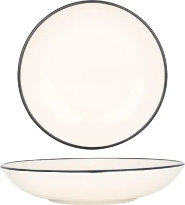 Immagine prodotto di Piatto fondo Bonna - Linea Black - Porcellana - 25 cm (1300 cc)