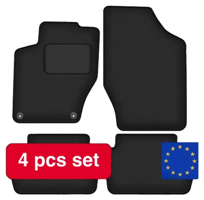 Image de Tapis de sol en velours pour voiture, bordure luxueuse, caractéristiques antidérapantes, noir