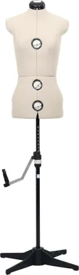 Obrázok produktu pre vidaXL Dressmaker's Dummy Adjustable Female Cream S Veľkosť 33-40
