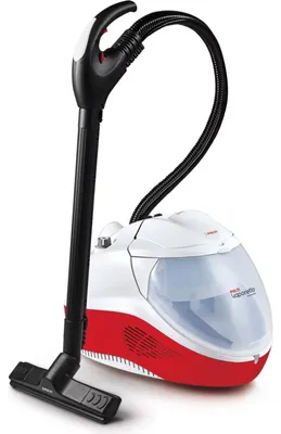 Produktbild von Polti Vaporetto Lecoaspira FAV50 Multifloor, Zylinder-Dampfreiniger, 1,8 l, Rot, Weiß, Tasten, Drehregler, 6 m, 1350 W