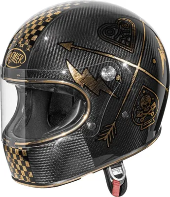 Produktbild von Premier Helm Trophy Carbon Nx Gold Chromed Größe: S