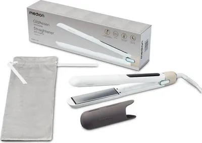 Immagine prodotto di Piastra per capelli MEDION MD19925, 56 W, 5 programmi, da 165 a 210 °C, display LED, bianco