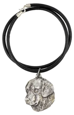 Produktbild von Golden Retriever - Halskette mit Hund, versilberter Anhänger für Hundefans, einzigartiger Schmuck der Marke Art-Dog